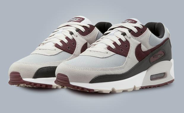 Nike's Air Max 90 Wolf Grey Burgundy Crush Is Simple Yet Striking