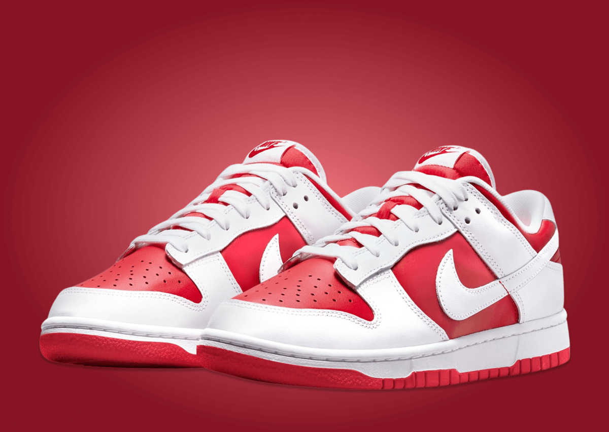 The Nike Dunk Low Championship Red Re Releases Summer 2024