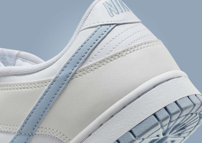 Nike Dunk Low White Glacier Blue Heel