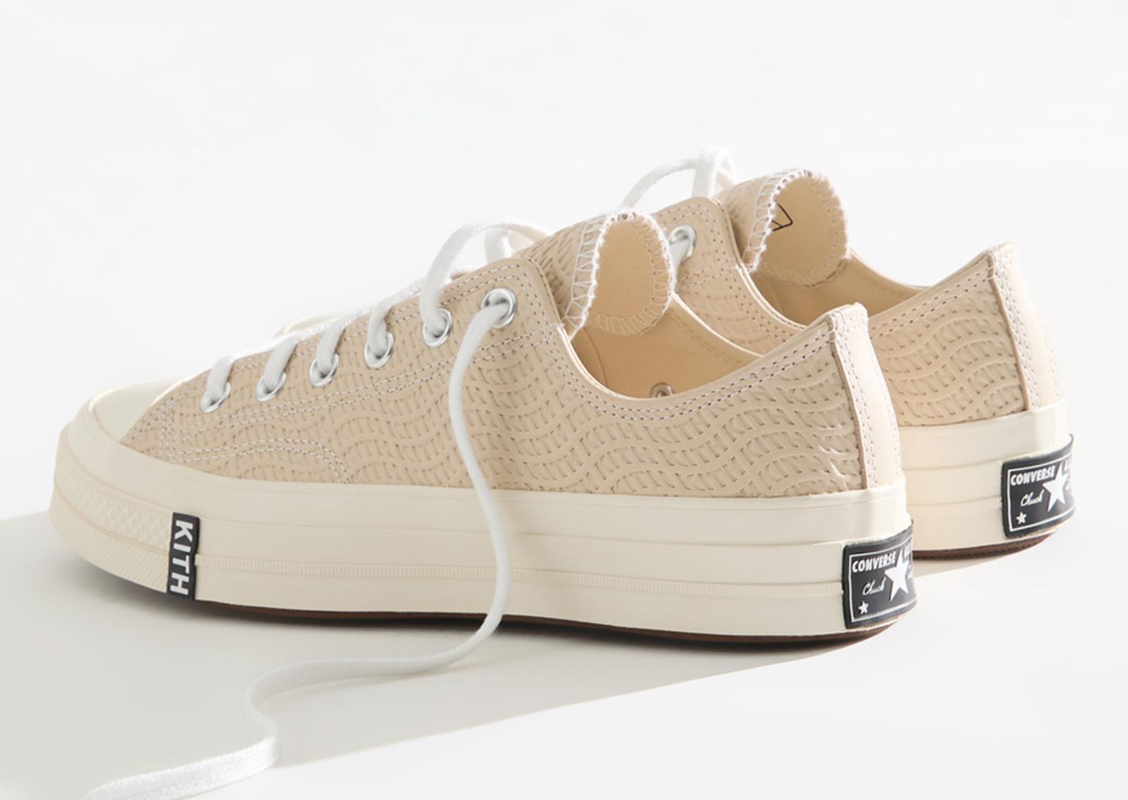 Kith Classics x Converse Chuck Taylor All Star 70 Ox Beige Heel Angle