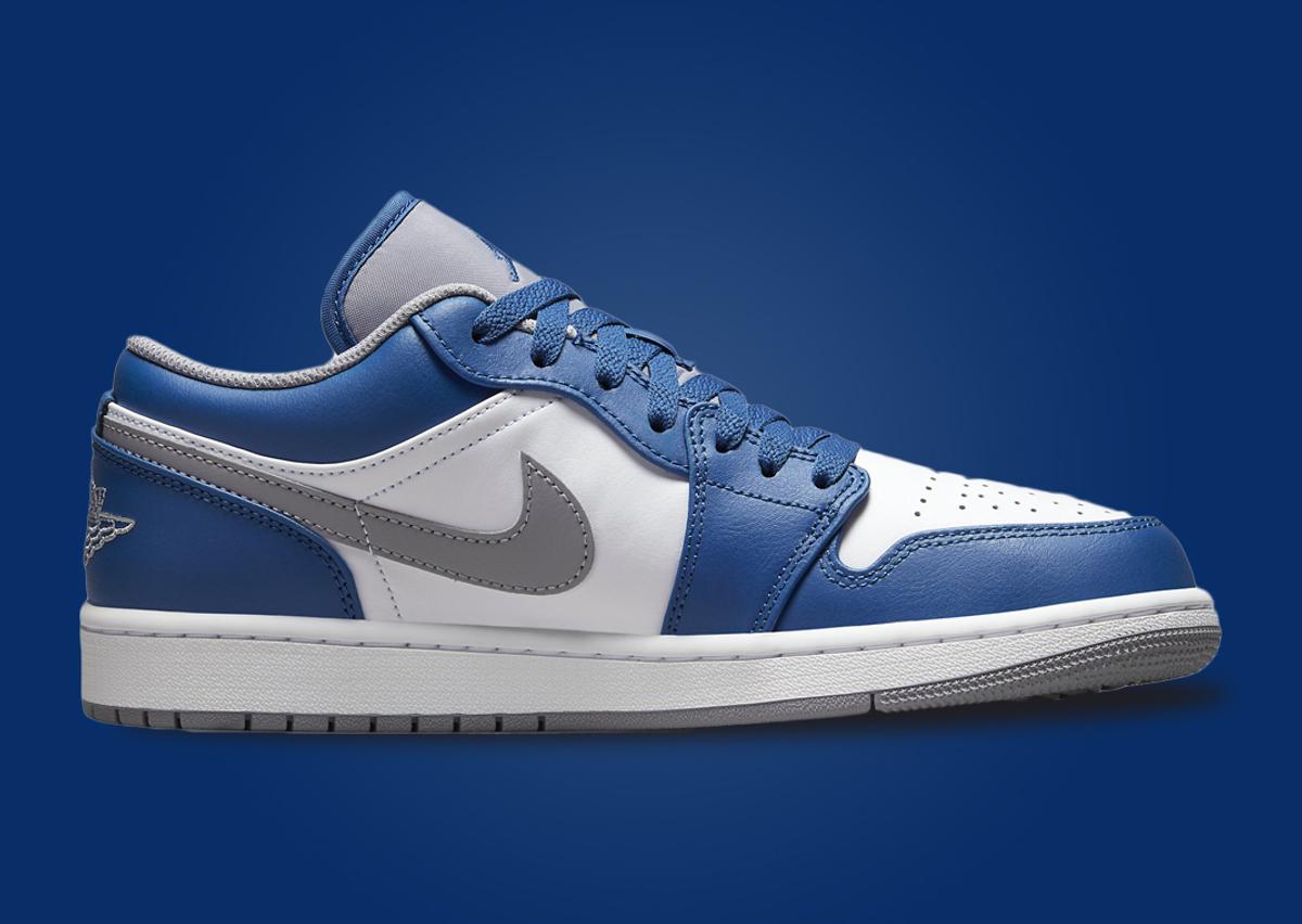 Official Look At The Air Jordan 1 Low True Blue - Sneaker News