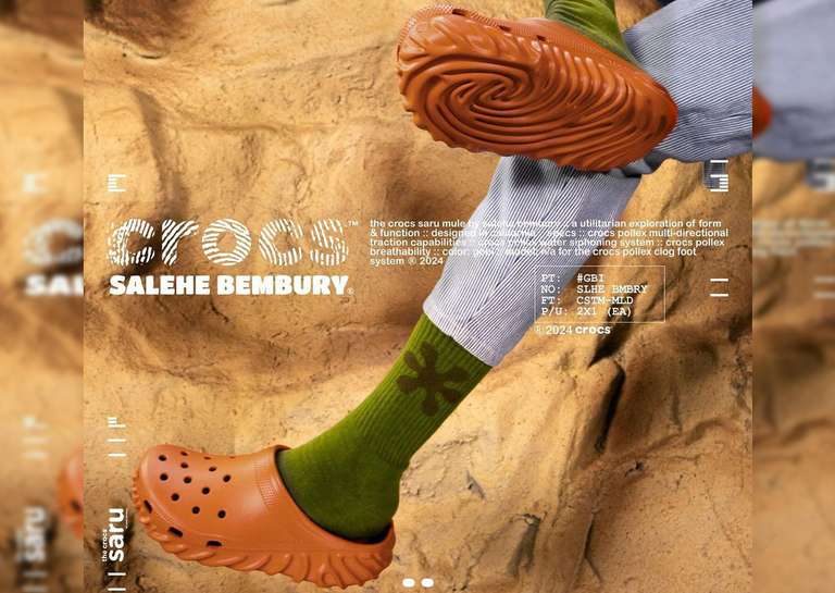 Salehe Bembury x Crocs Pollex Saru Mule Gobi On-Foot