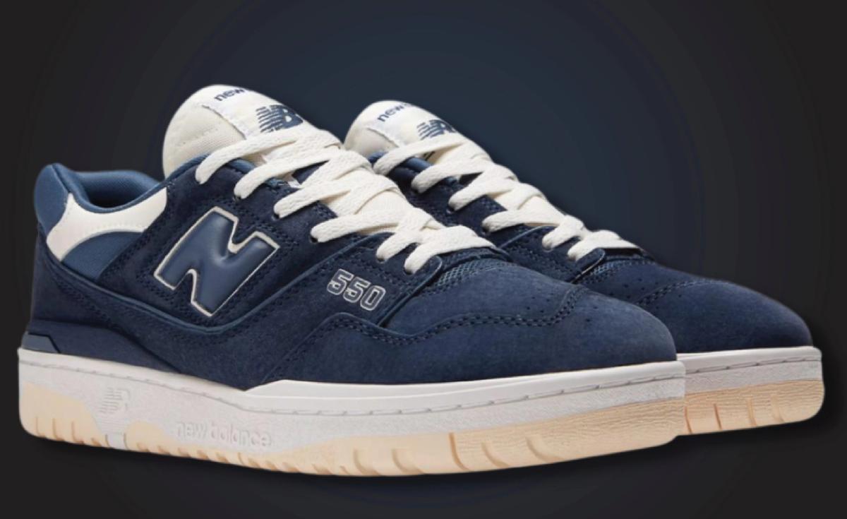 Natural Indigo Suedes Outfit The New Balance 550