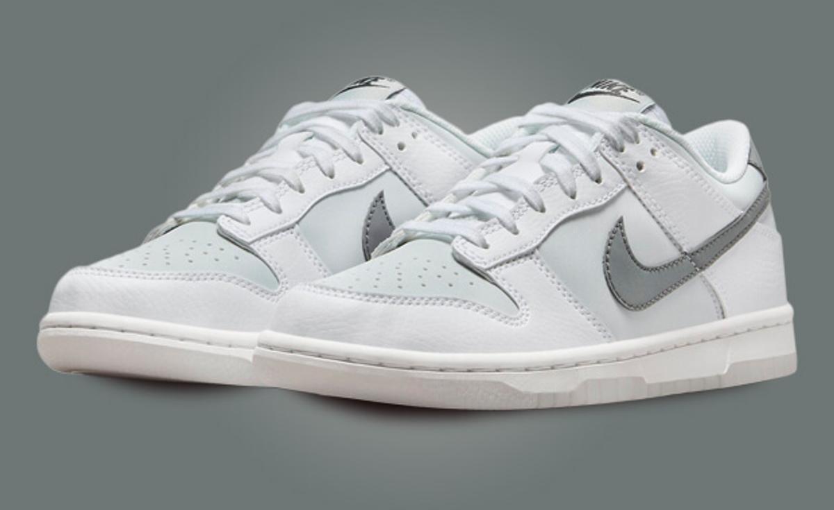 The Kids Exclusive Nike Dunk Low Football Grey Pure Platinum Releases December 2023