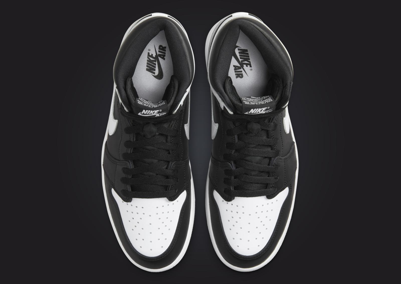 Air Jordan 1 Retro High OG Black White Top