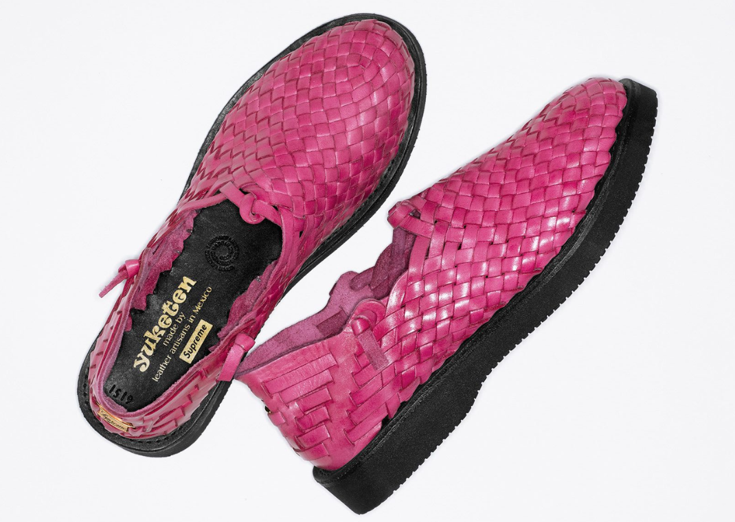 Supreme's Latest Footwear Collab Taps Yuketen for Woven Leather
