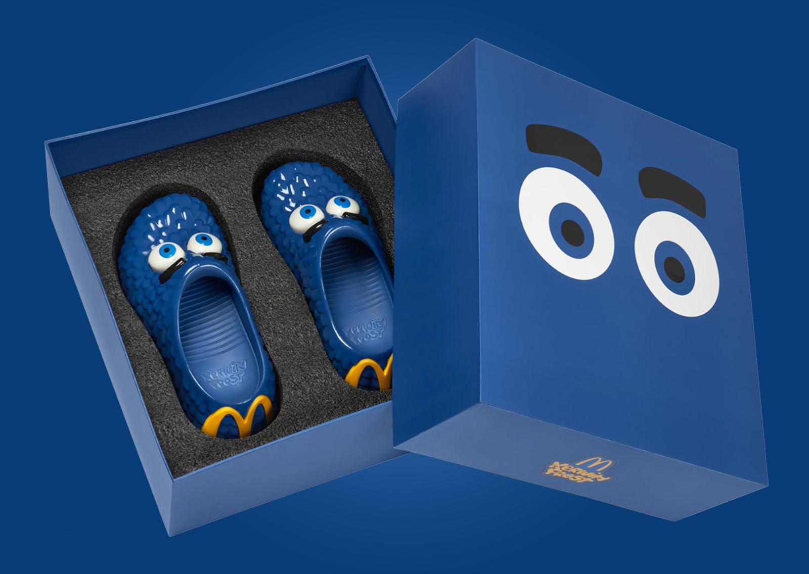 Kerwin Frost x McDonald's Fry Guy Clogs in Packaging