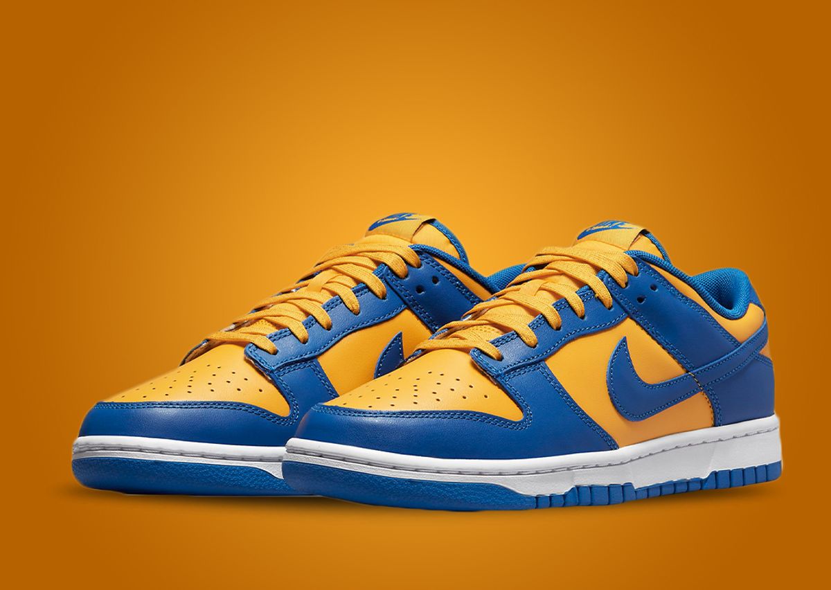 Blue and yellow nike dunks Clearance