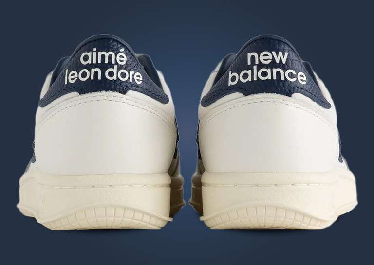 Aime Leon Dore x New Balance T500 White Navy Heel