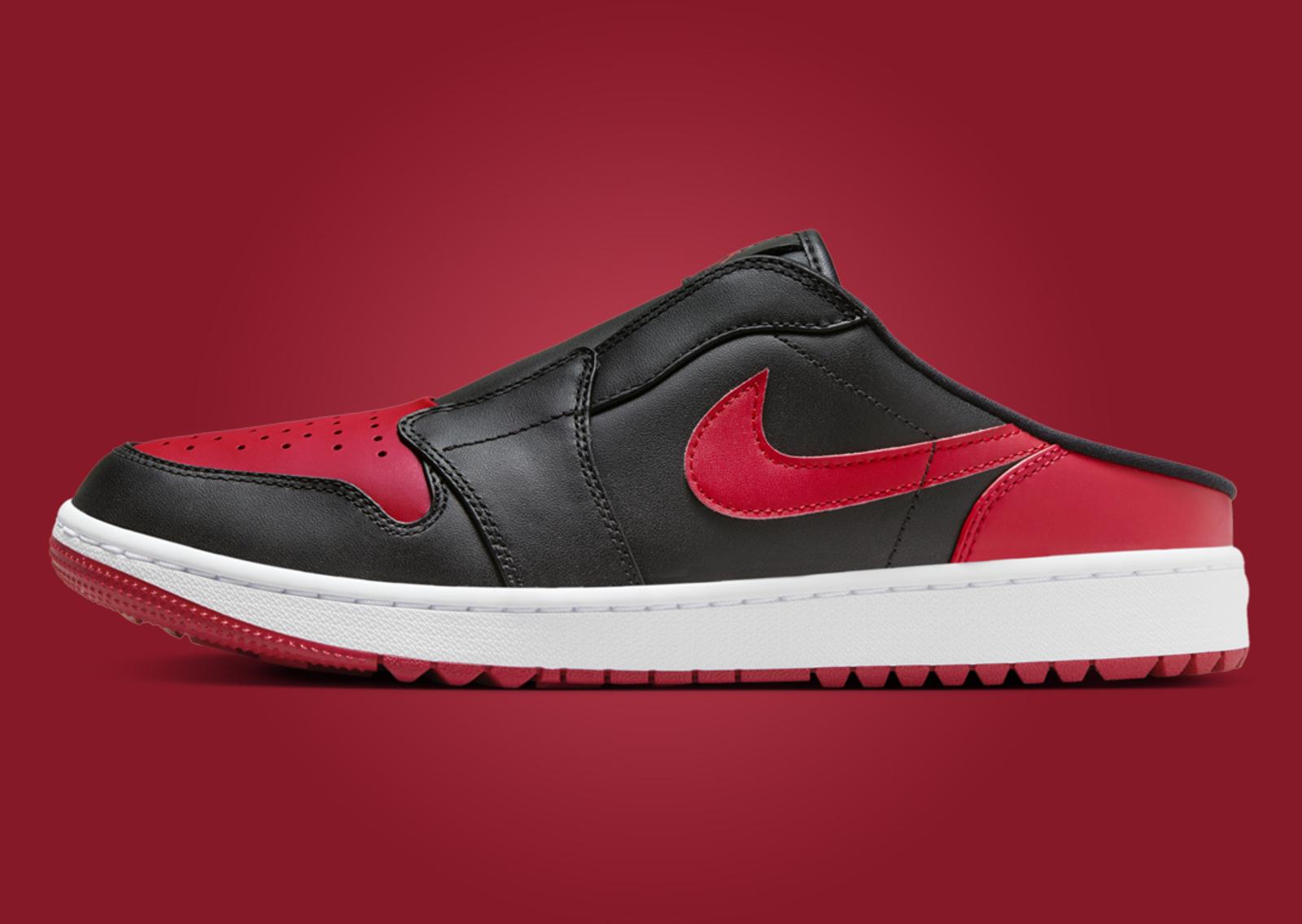 Air Jordan 1 Golf Mule Bred Lateral