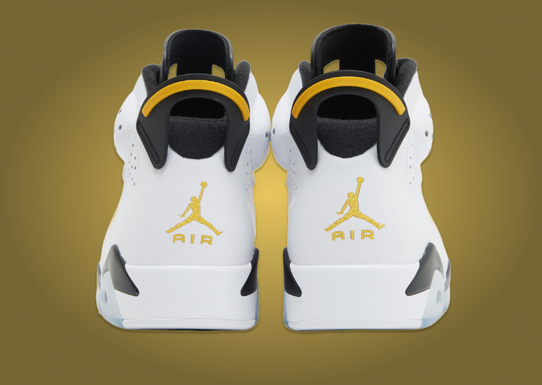 Air Jordan 6 Retro Yellow Ochre Heel