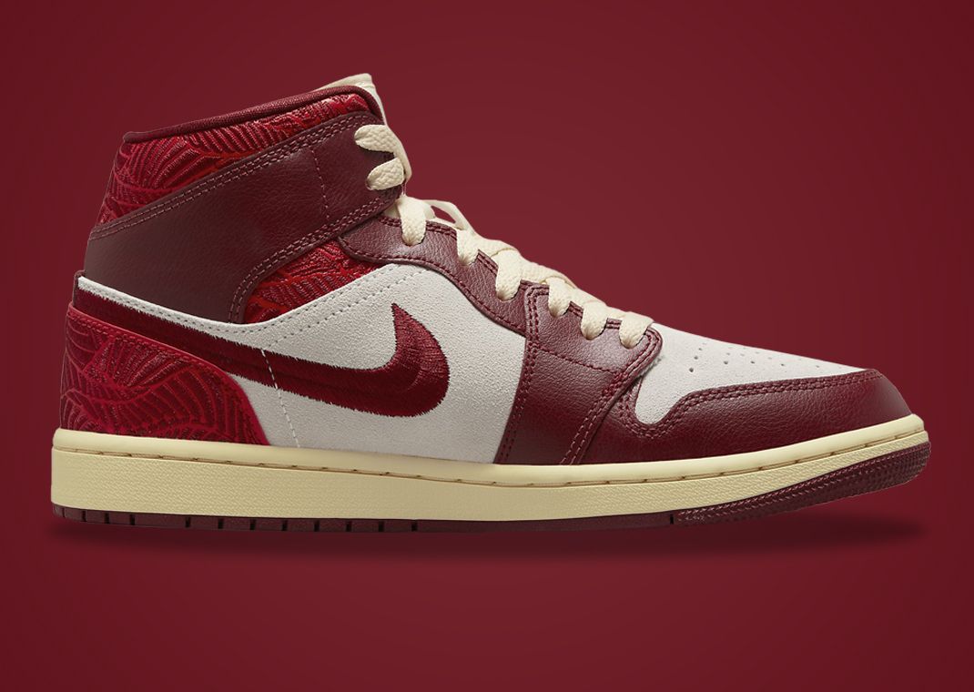 Tiki Leaves Accent This Women's Exclusive Air Jordan 1 Mid