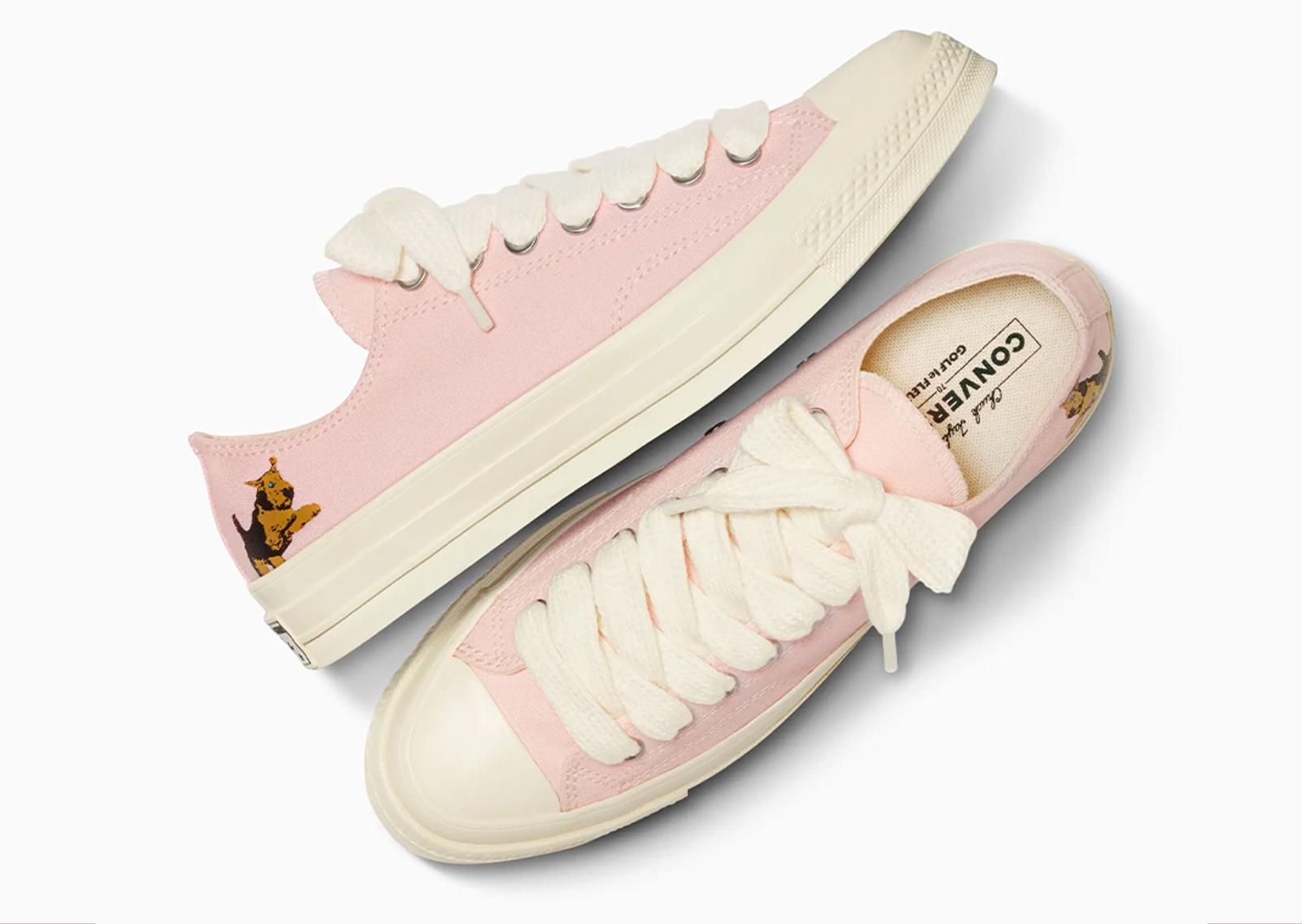 Golf le FLEUR* x Converse Chuck 70 Ox Darryl Rose Quartz Lateral and Top