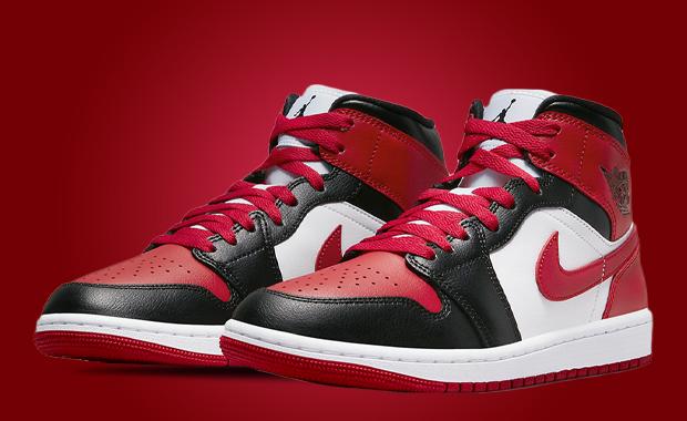 This Women’s Air Jordan 1 Mid Comes In Bred Toe