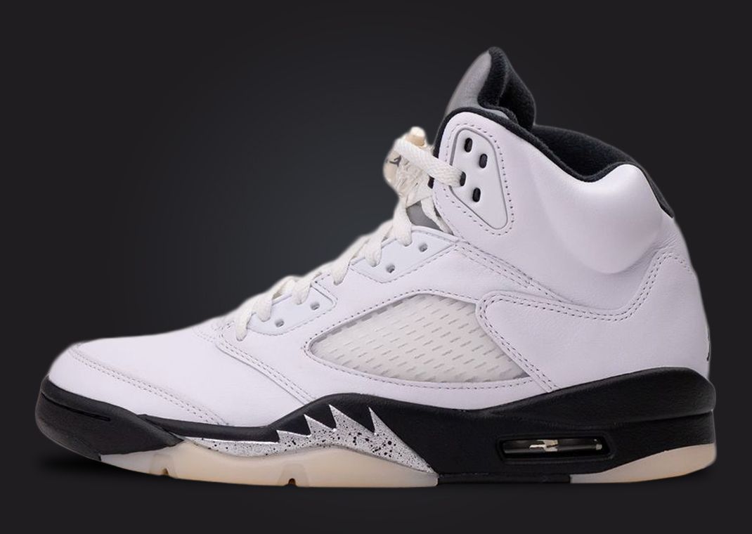 The Air Jordan 5 White Metallic Black Releases December 2024