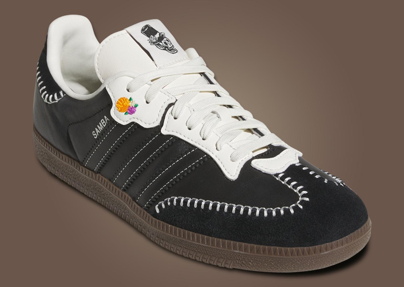 adidas Samba OG Dia de los Muertos Core Black Angle