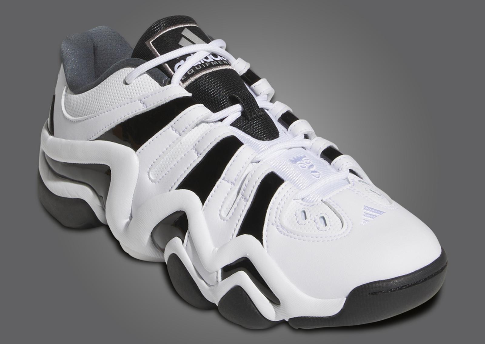 adidas Crazy 8 Low White Black Angle