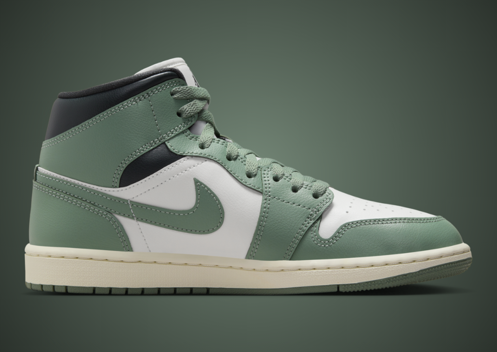 Air Jordan 1 Mid Jade Smoke (W) Medial