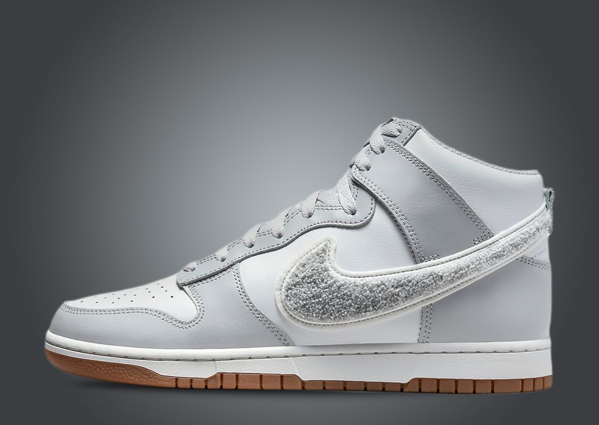 This Nike Dunk High University Comes In Light Smoke Grey