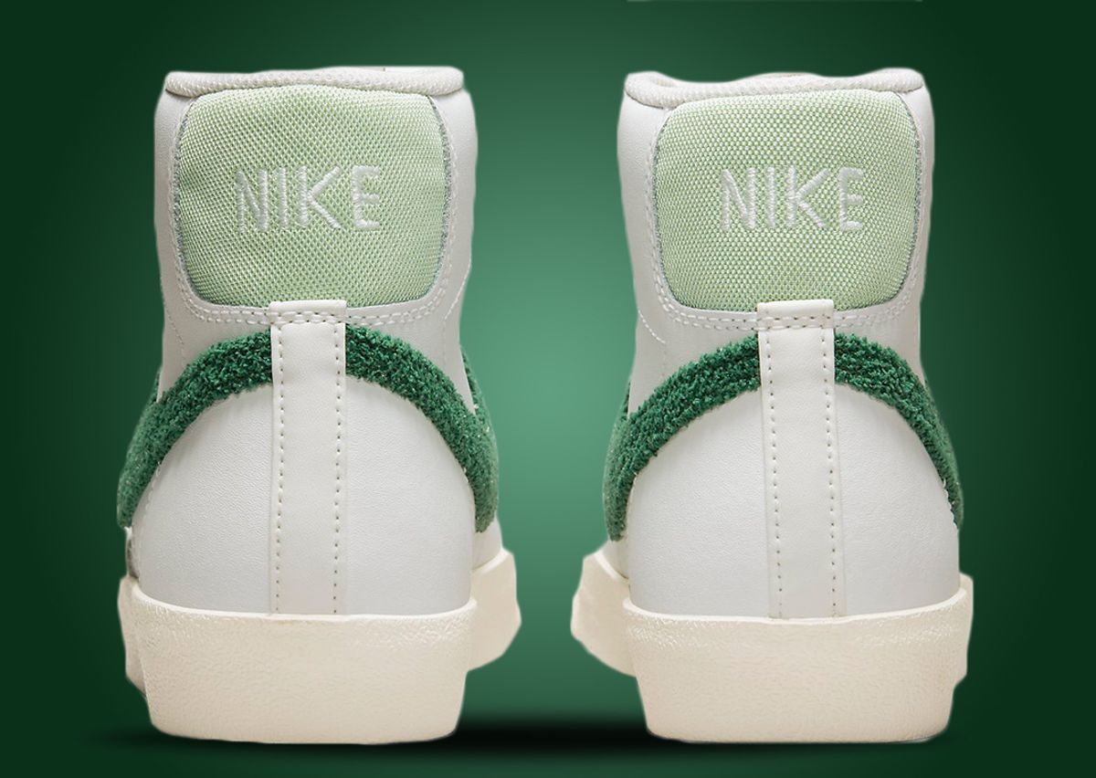 This Nike Blazer Mid Has A Green Shaggy Swoosh