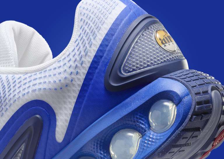 Nike Air Max DN White Racer Blue Heel Detail