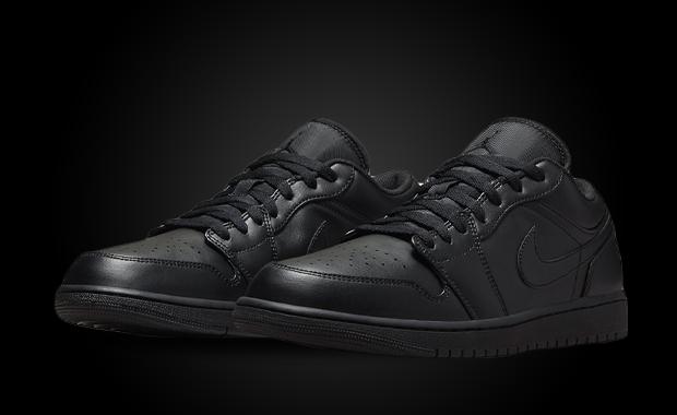 Triple Black Lands On This Air Jordan 1 Low