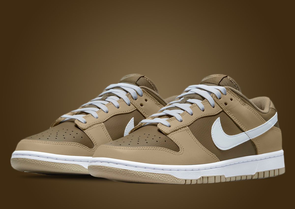 Dunk low brown and white Clearance