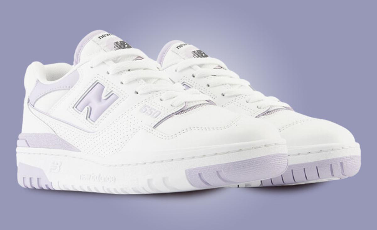 New Balance's 550 Gets a White Lilac Makeover