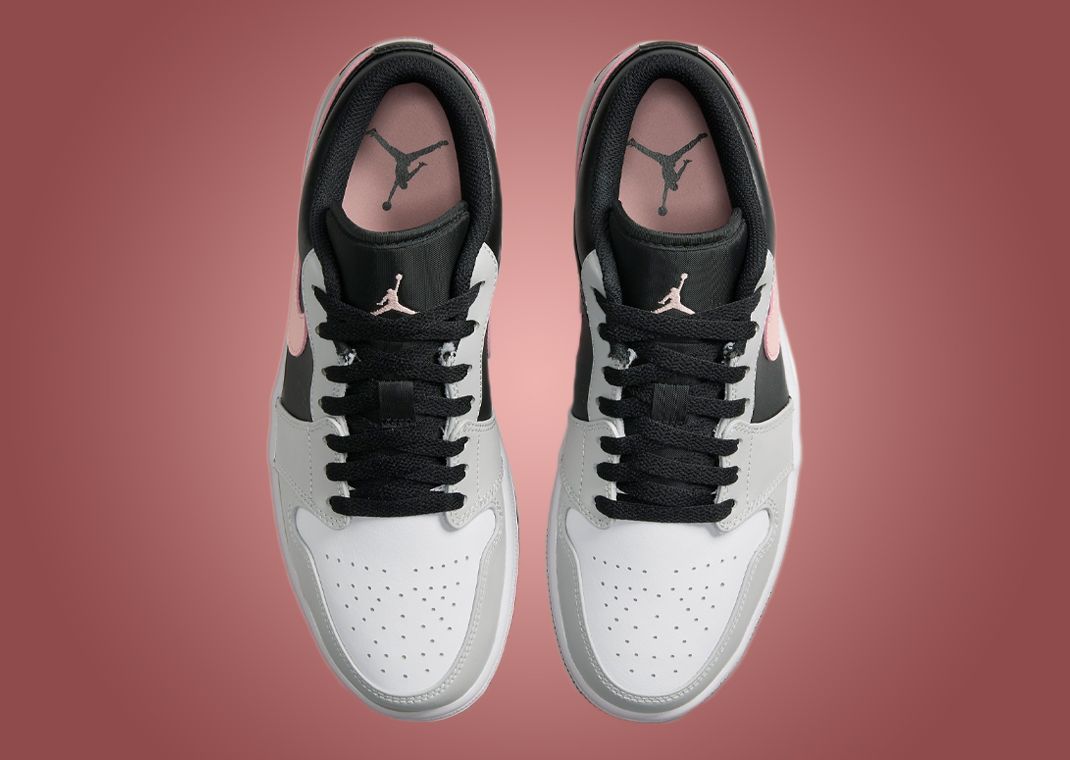 Bleach Coral Accents Grey Fog On This Air Jordan 1 Low