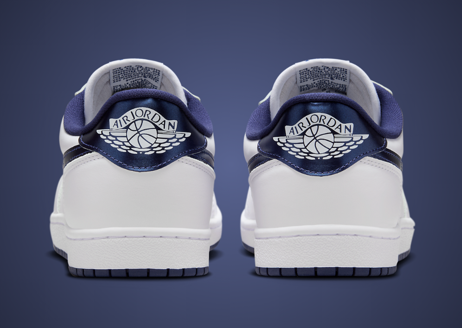 Air Jordan 1 Low 85 Metallic Navy Heel