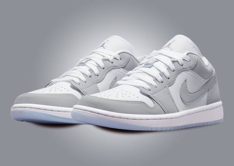 The Women's Exclusive Air Jordan 1 Low White Wolf Grey Releases Holiday ...