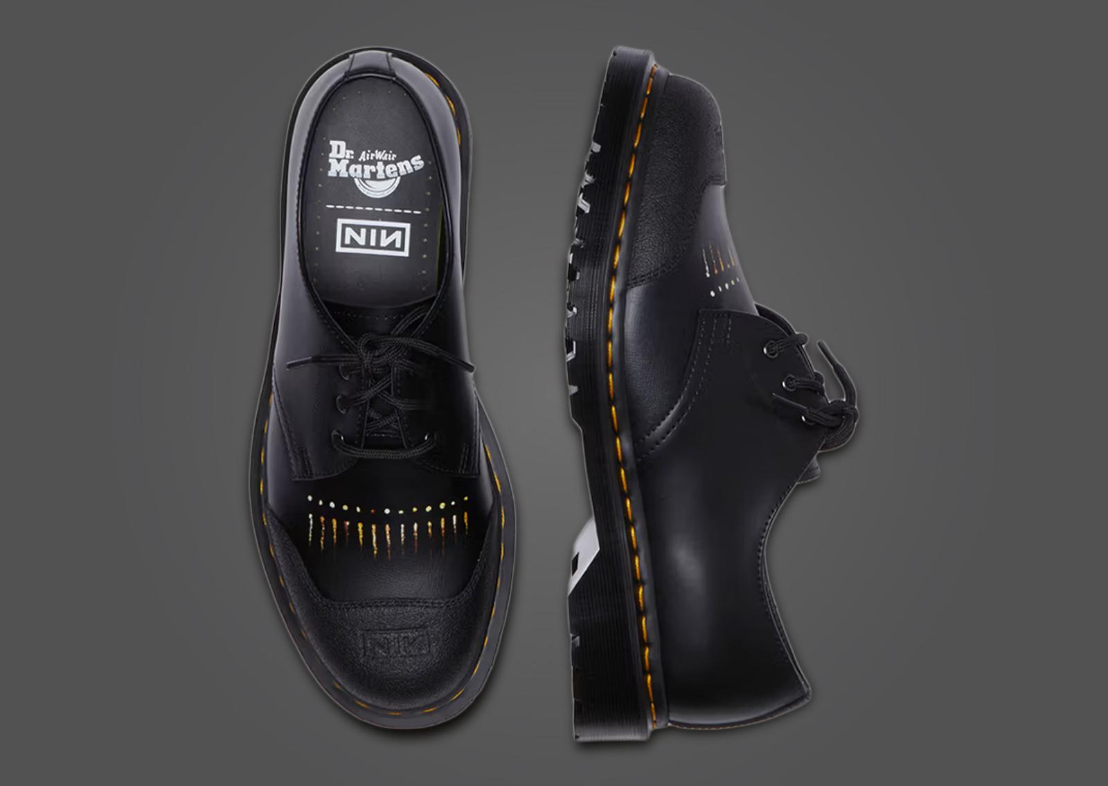 Nine Inch Nails x Dr. Martens 1461 3-Eye Shoe The Downward Spiral Top & Lateral