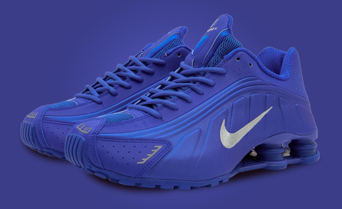 The Nike Shox R4 Blue Woman Group Releases August 2024