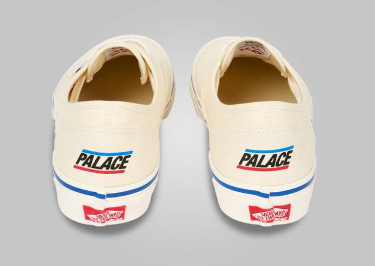 Palace Skateboards x Vans Authentic Classic White Back