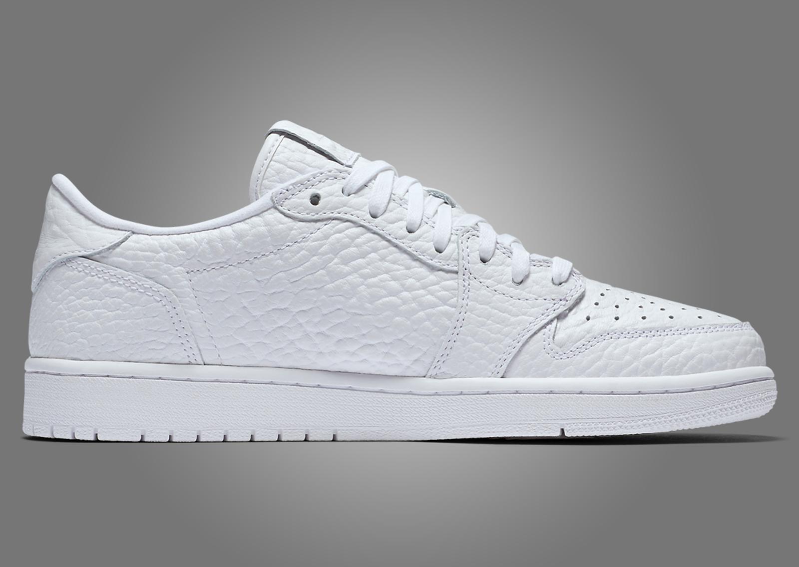 Air Jordan 1 Retro Low NS Triple White Medial