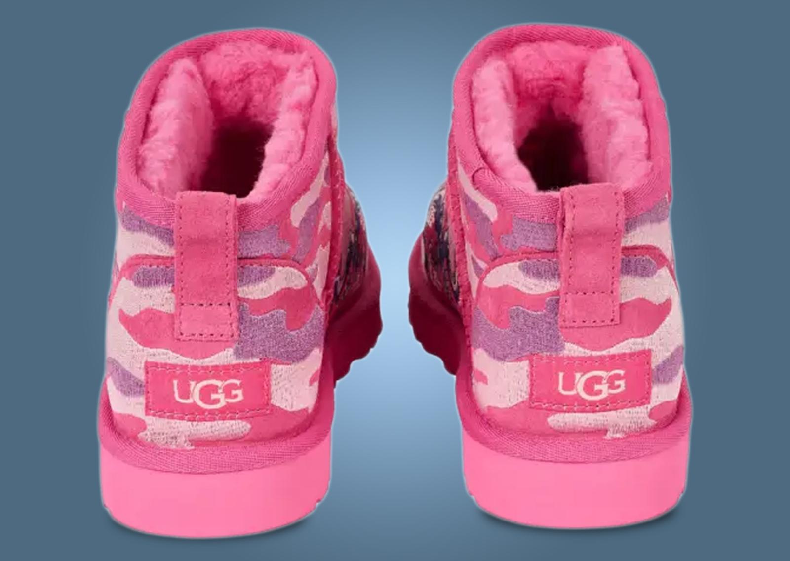 Palace x UGG Mini Boot Pink Camo Heel