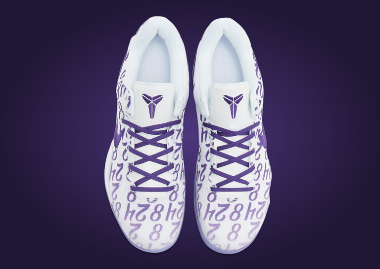 Nike Kobe 8 Protro White Court Purple Top