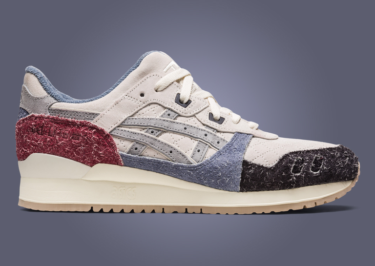 Kith x Asics Gel-Lyte III Shaggy Suede Lateral