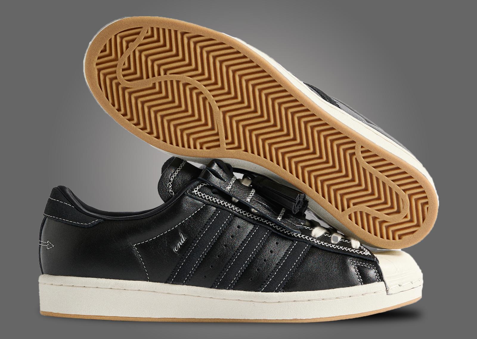 END x adidas Superstar Vintage Tying the Knot Angle