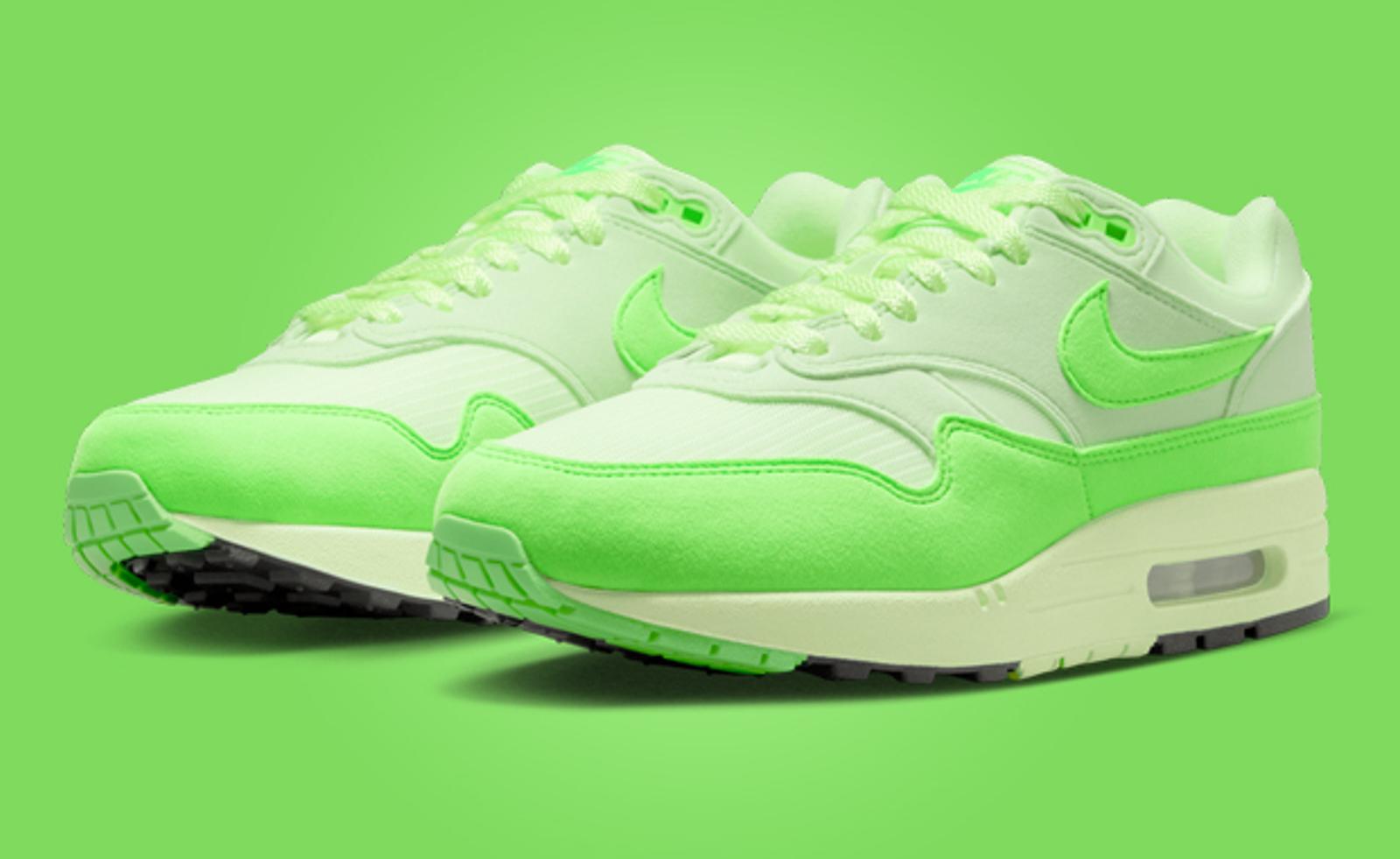 This Women's Nike Air Max 1 '87 is Highly Saturated in Green