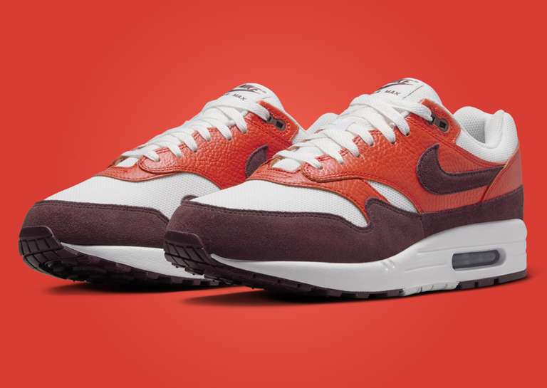Nike Air Max 1 Burgundy Crush Picante Red Angle