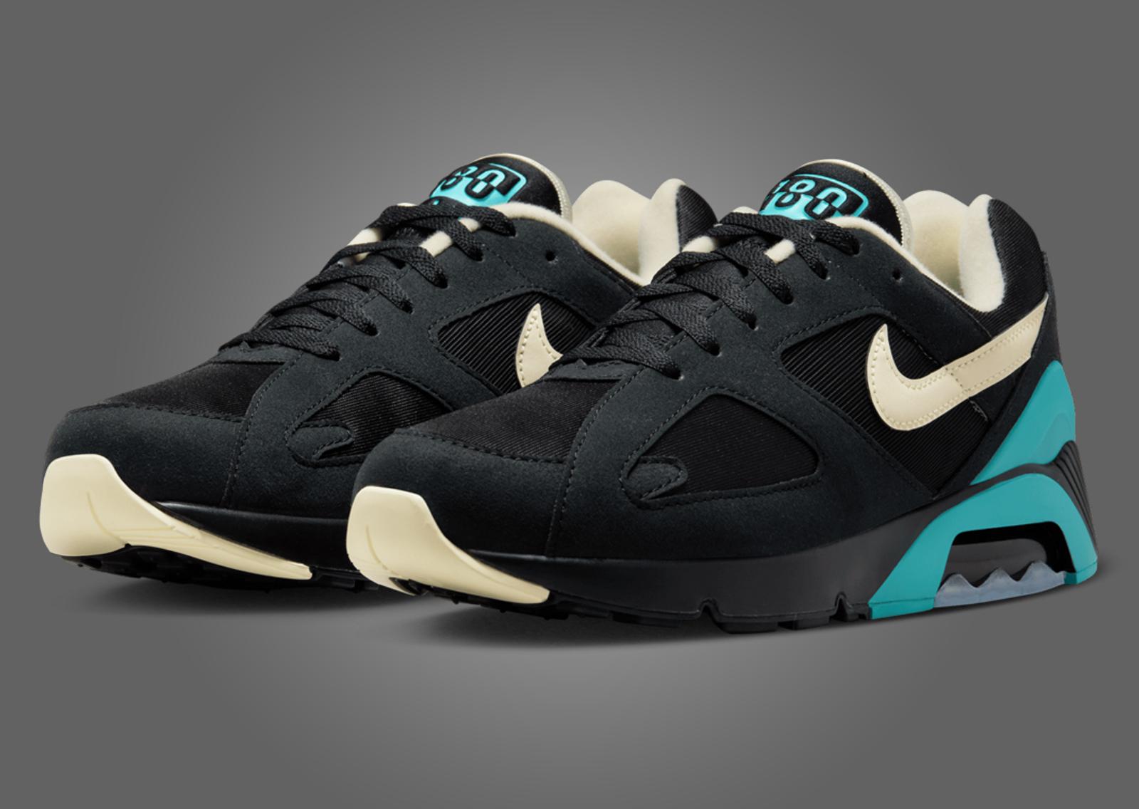 Nike Air 180 Black Dusty Cactus Angle