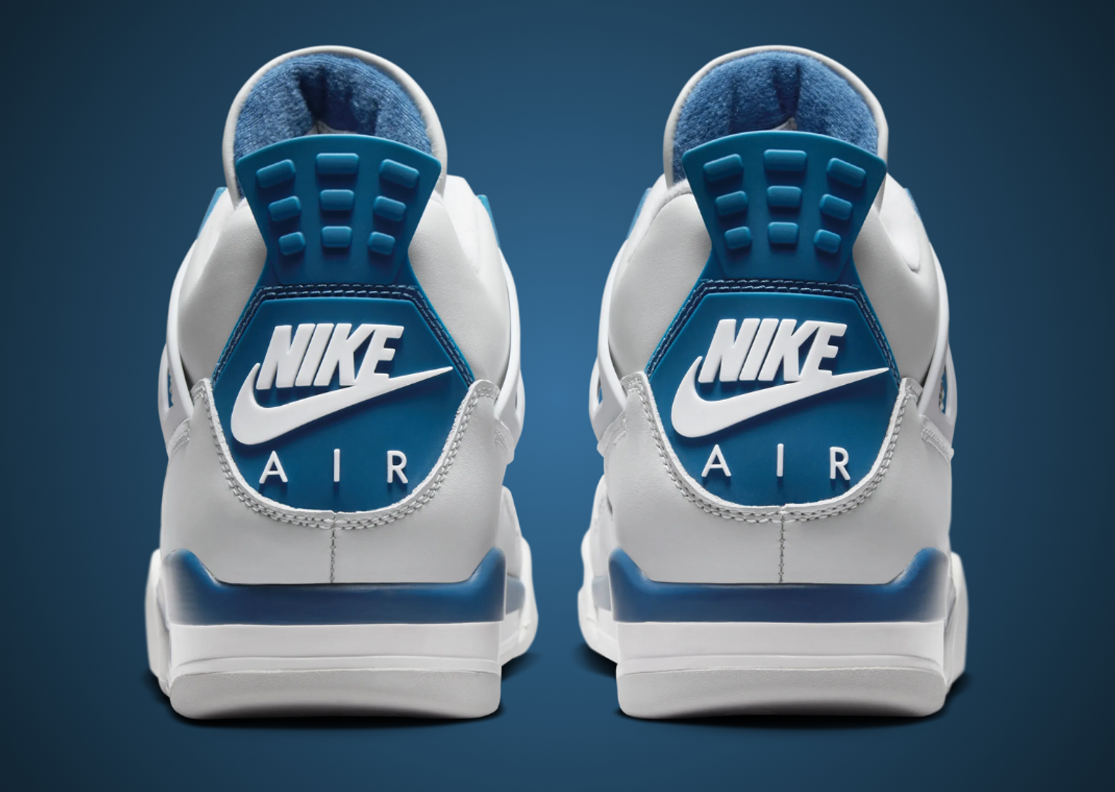 Air Jordan 4 Retro Military Blue Heel