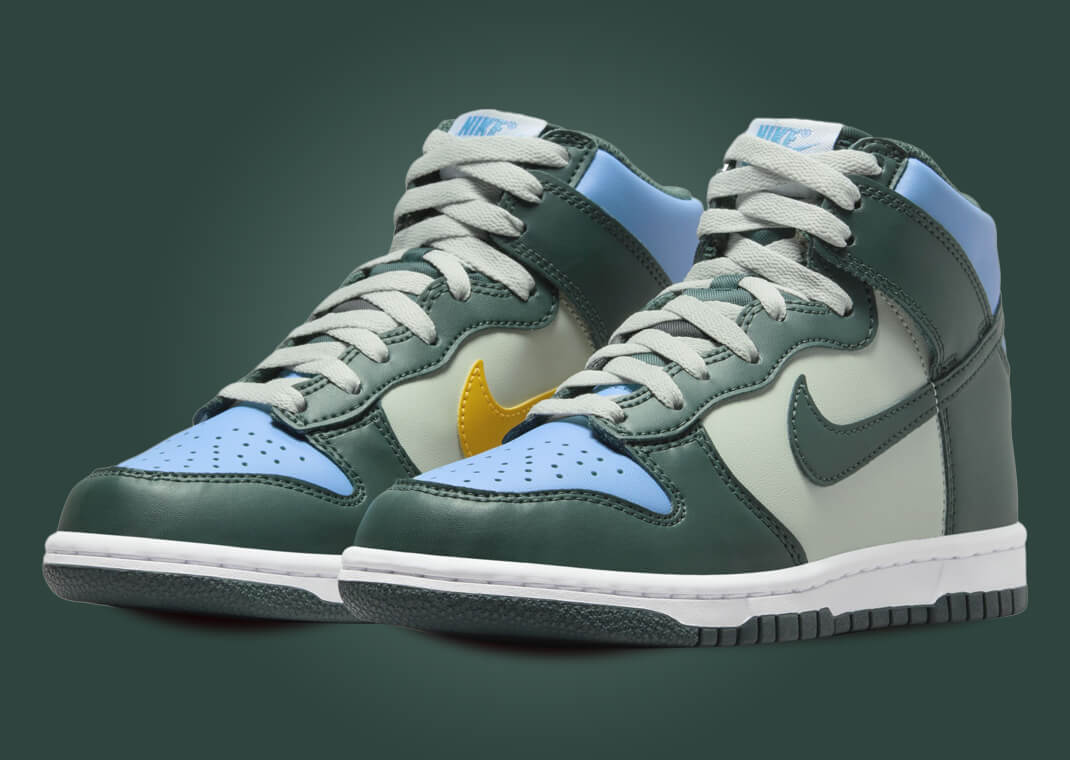 The Kids Exclusive Nike Dunk High Deep Jungle University Blue Releases Holiday 2023