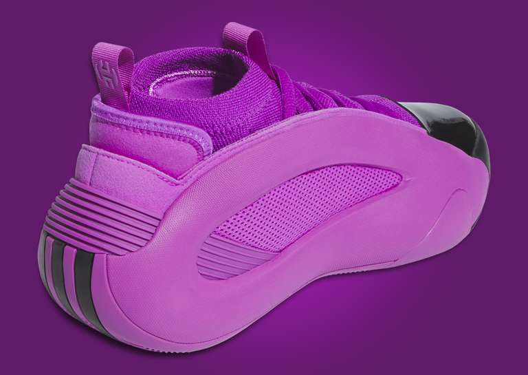 adidas Harden Vol. 8 Purple Burst Heel Angle