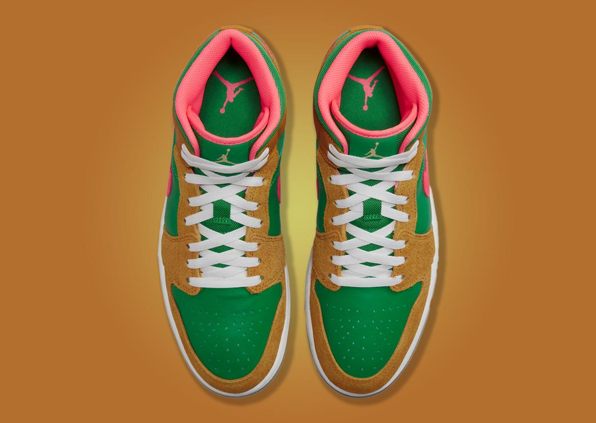 Nike Air Jordan 1 Mid SE *Wheat / Watermelon* *GS* – buy now at Asphaltgold  Online Store!
