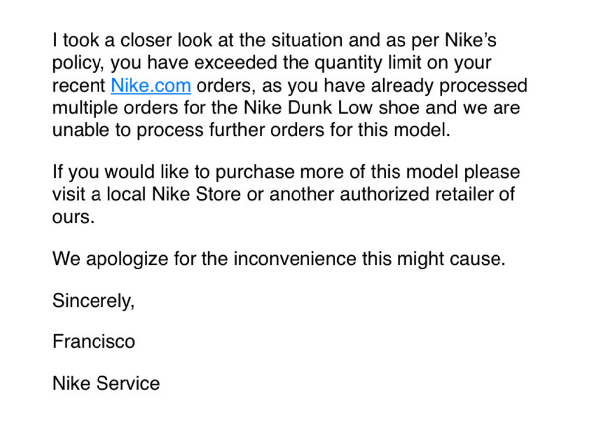 Nike authorized online retailers hotsell
