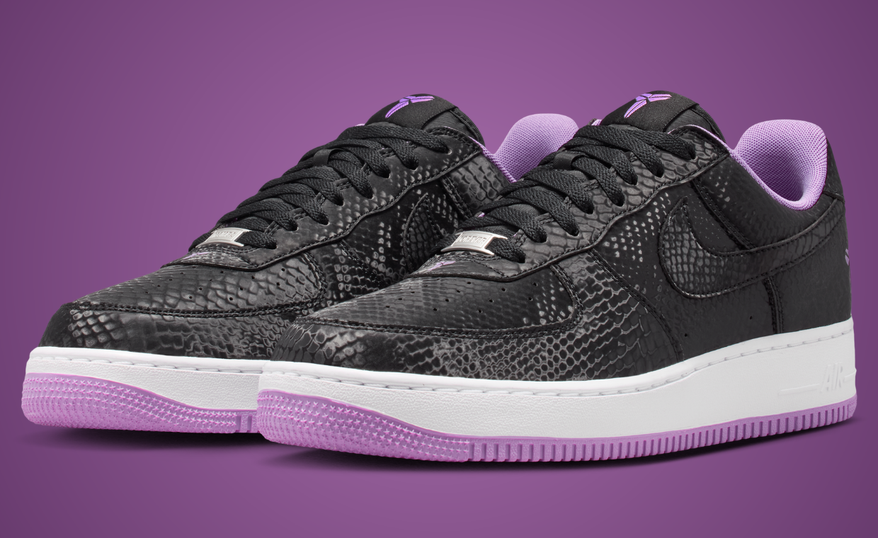Nike Kobe Air Force 1 Black Purple Stardust