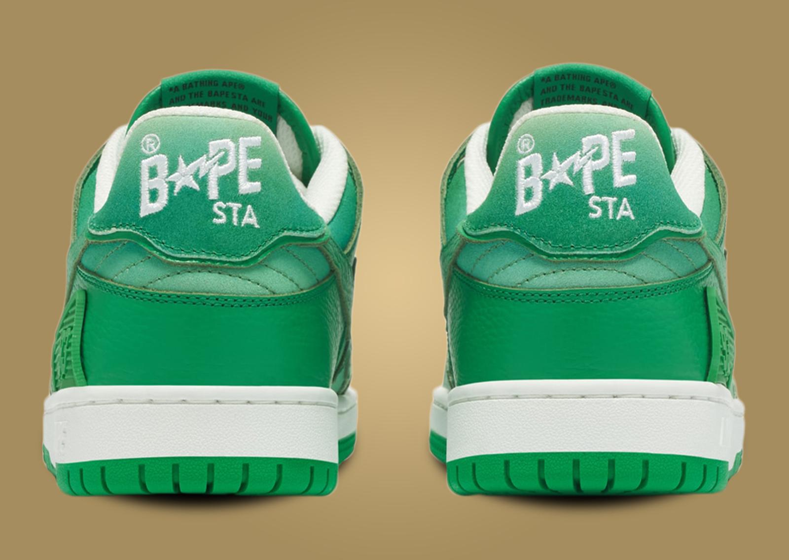 BAPE SK8 STA Gradient Green Back