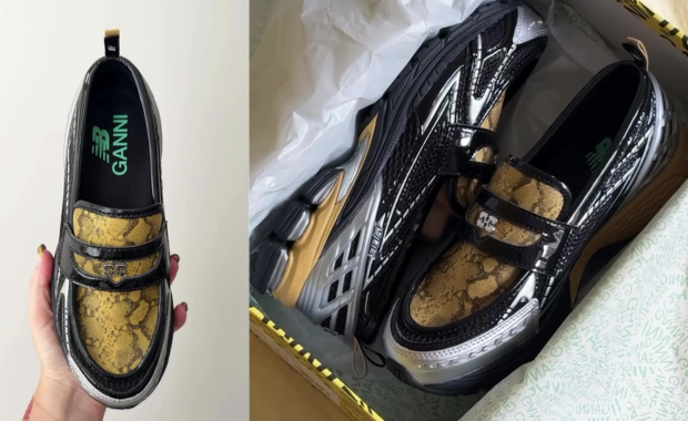 Ganni x New Balance 1906L Loafer Snakeskin